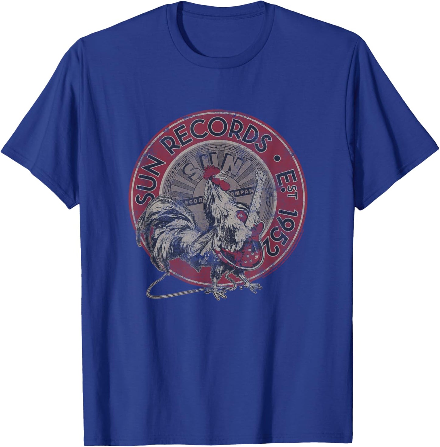 Sun Records Rooster EST 1952 T-Shirt - T-Shirt | Royal