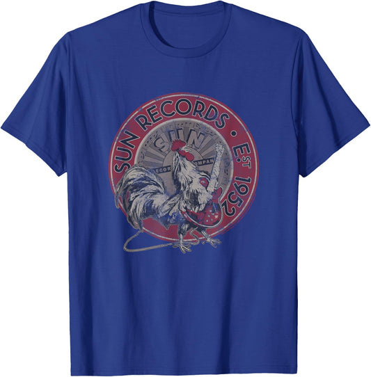Sun Records Rooster EST 1952 T-Shirt - T-Shirt | Royal