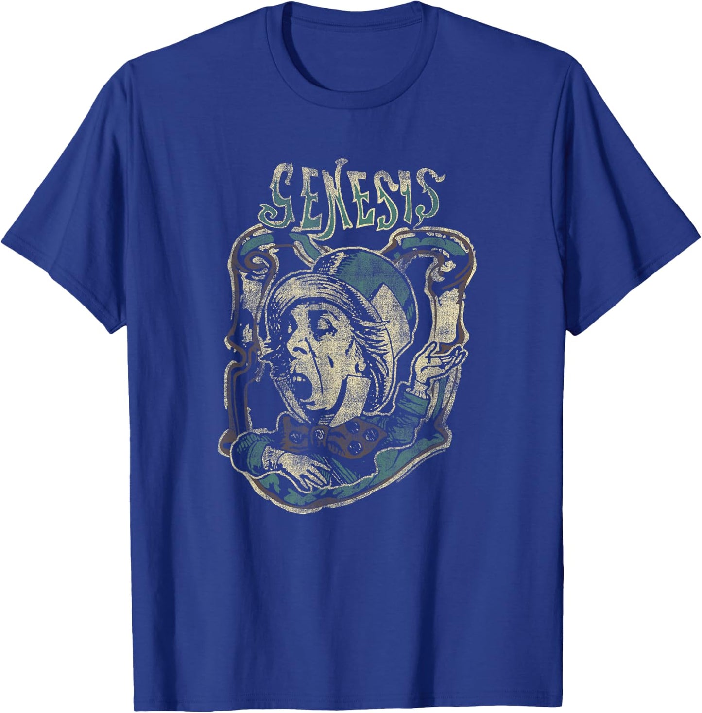 Genesis Mad Hatter Distressed T-Shirt - T-Shirt | Royal