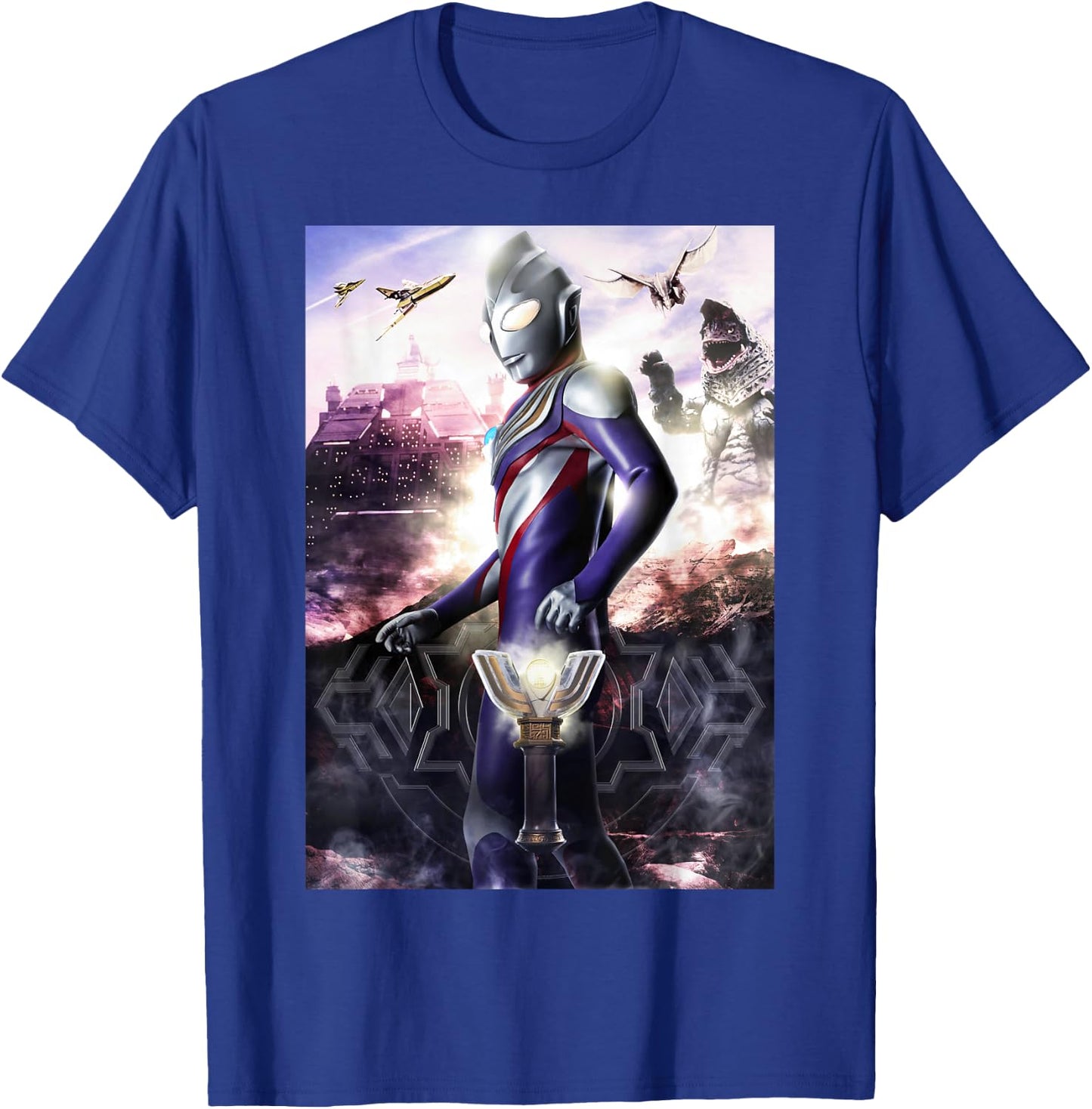 ULTRAMAN TIGA Poster Visual Design B T-Shirt - T-Shirt | Royal
