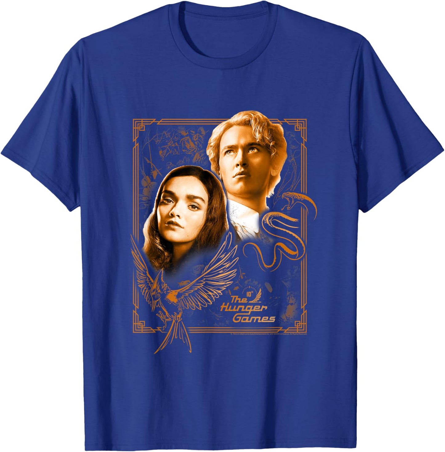 The Ballad of Songbirds and Snakes Framed Lucy Gray & Snow T-Shirt - T-Shirt | Royal