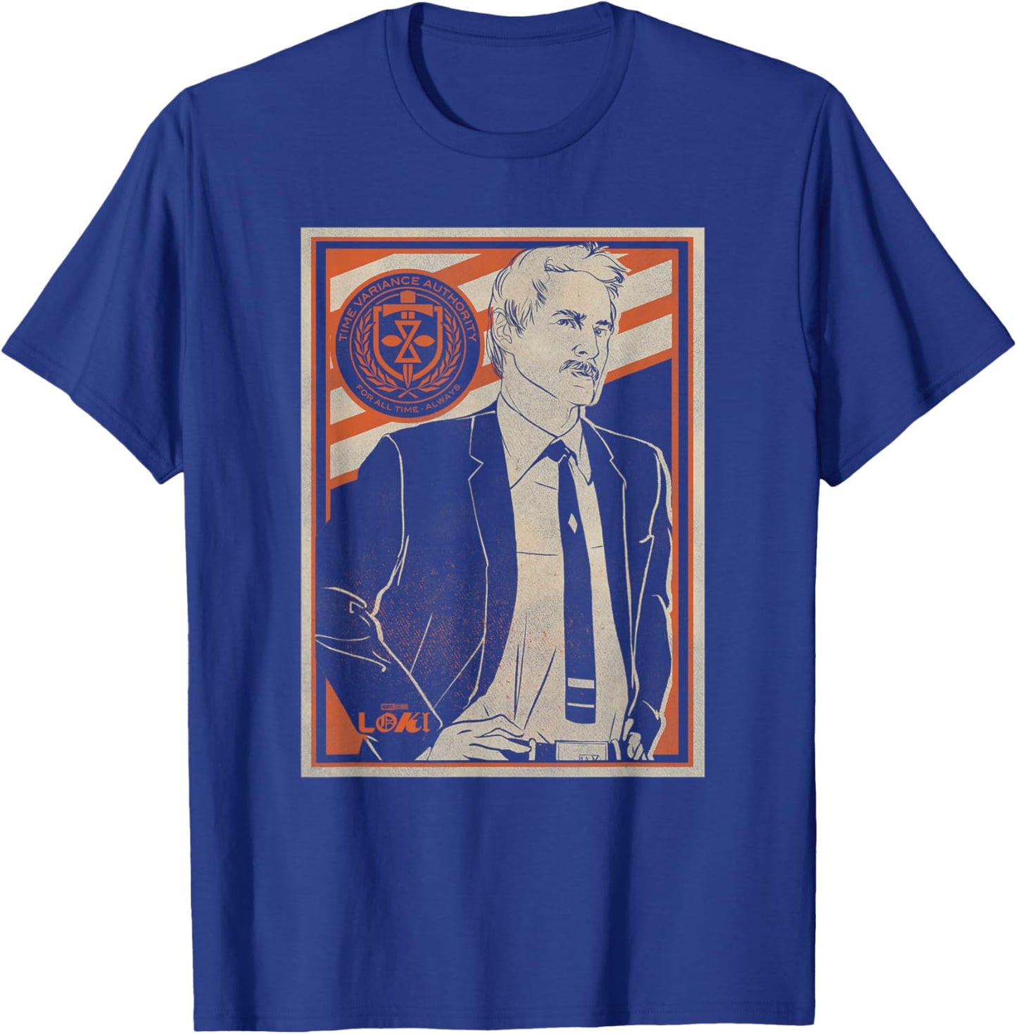 Marvel Loki TVA Agent Mobius Poster T-Shirt - T-Shirt | Royal