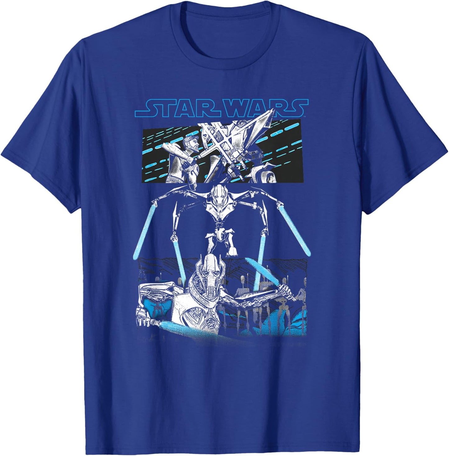 Star Wars General Grievous Lightsaber Panels T-Shirt - T-Shirt | Royal