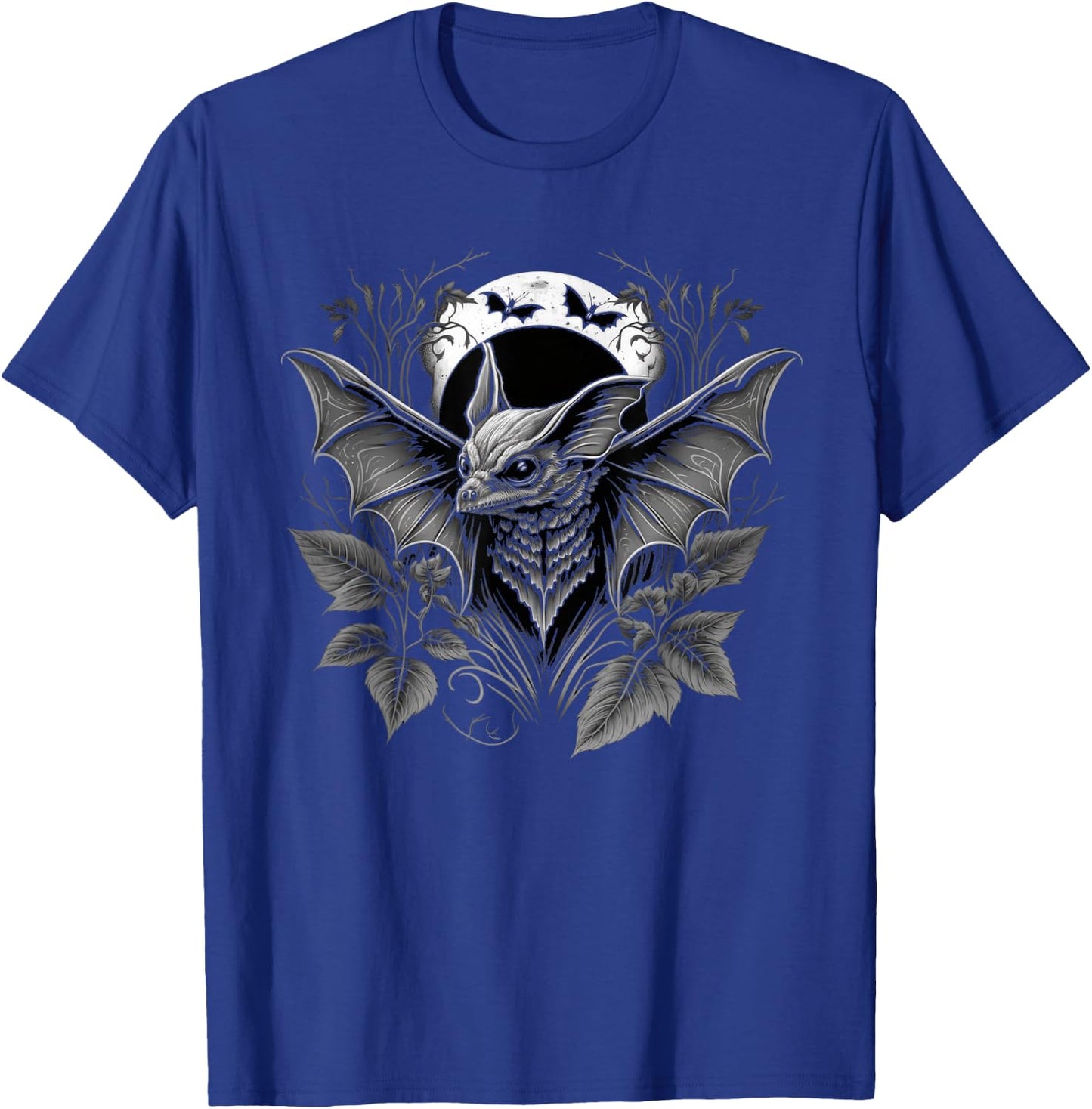 Dark Full Moon Gothic Bat T-Shirt - T-Shirt | Royal