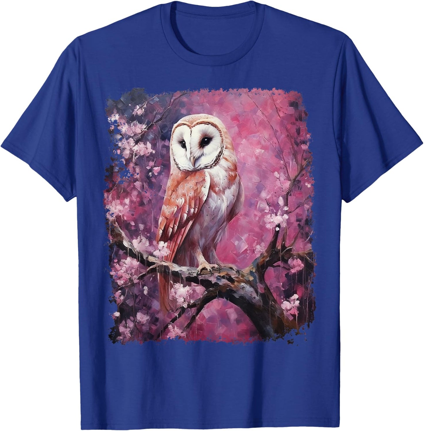 Pop Art Colorful Barn Owl Pink T-Shirt - T-Shirt | Royal