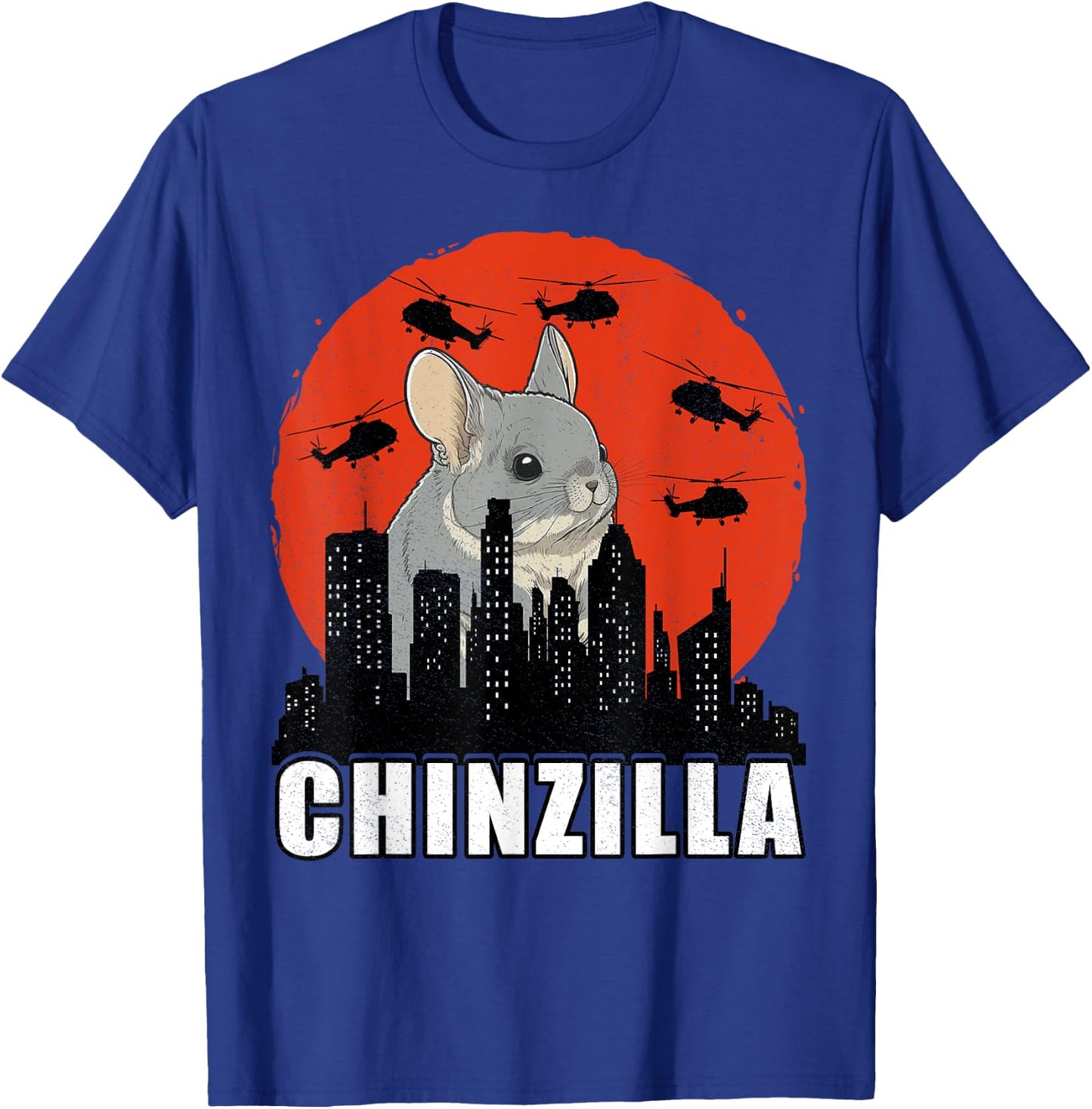 Chinchilla Chinzilla Retro Chinchilla Lovers Funny T-Shirt - T-Shirt | Royal