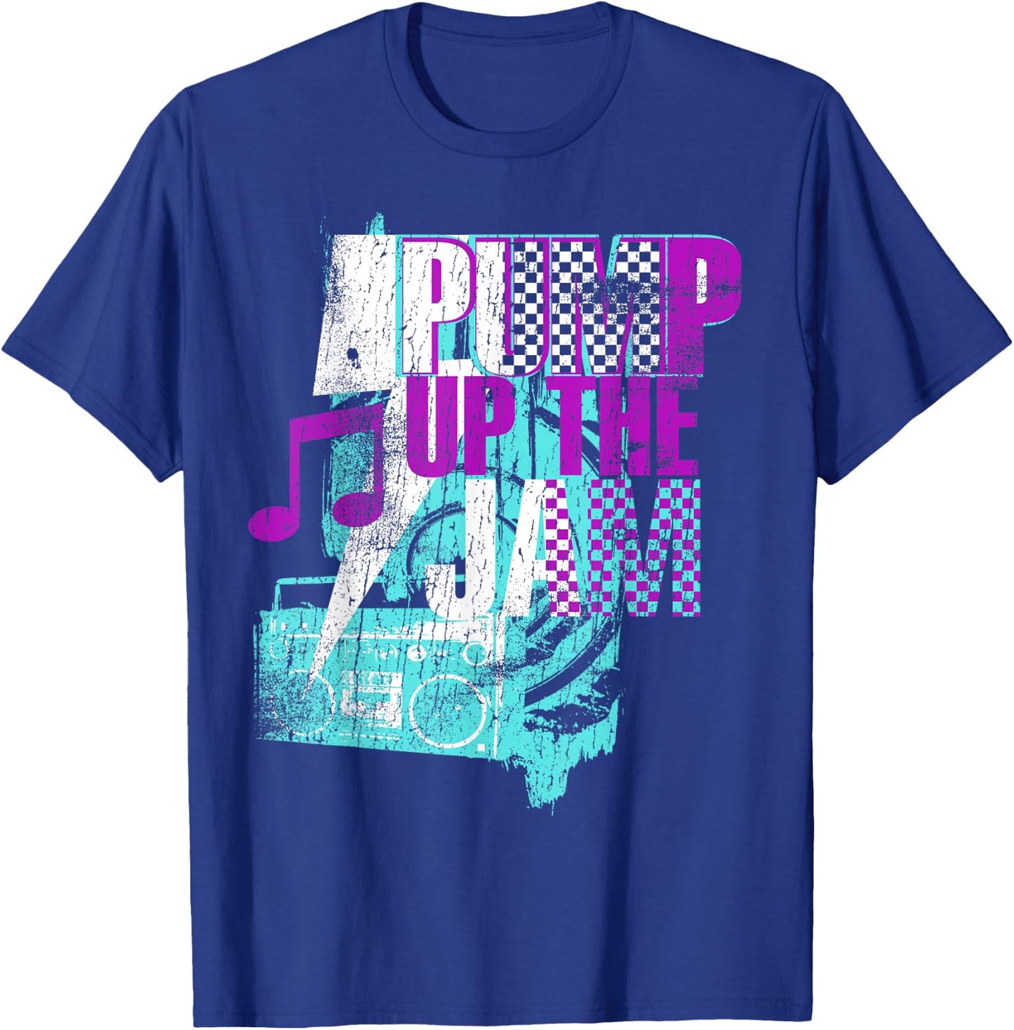 Pump up the jam 90s retro vintage T-Shirt - T-Shirt | Royal