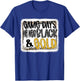 On Gameday Football We Wear Black and Gold School Spirit T-Shirt - T-Shirt | Royal