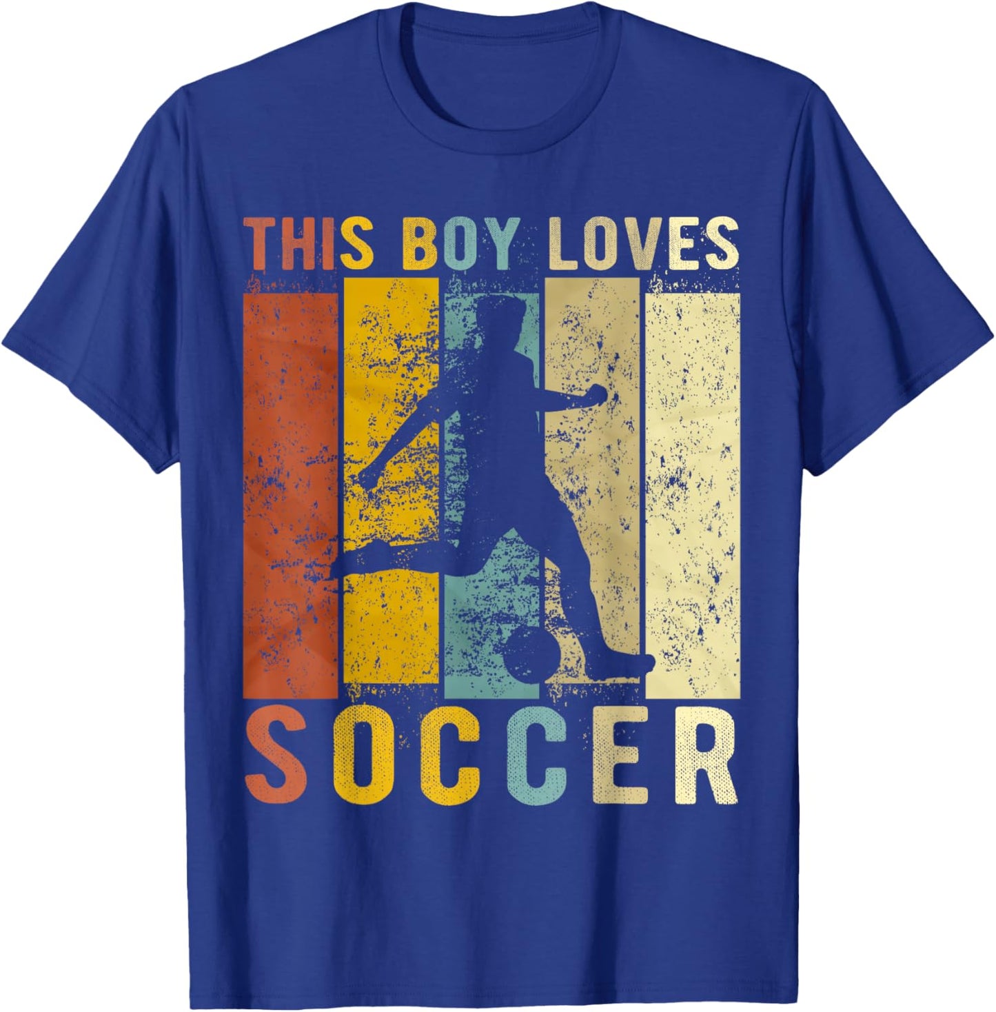 This Boy Loves Soccer Boys Soccer T-Shirt - T-Shirt | Royal