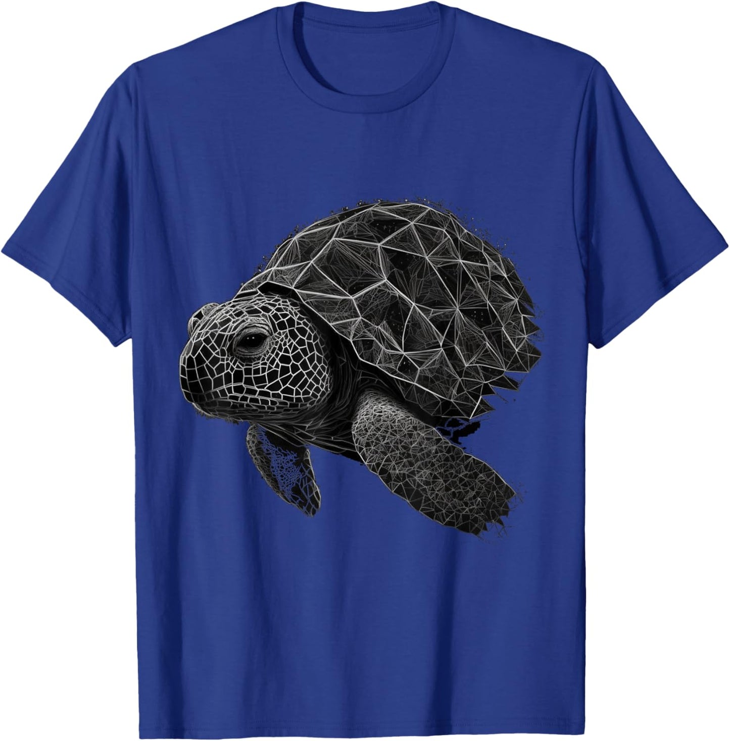 Turtle Geometric Art Polygon Animal T-Shirt - T-Shirt | Royal