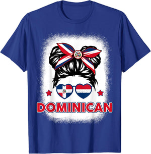 La Dominican Republica Hispanic Heritage Dominicana Kid Girl T-Shirt - T-Shirt | Royal