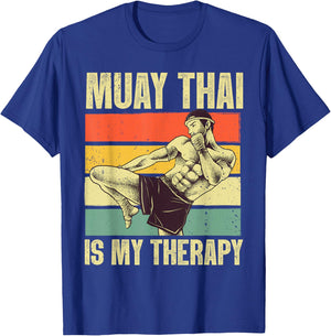 Funny Muay Thai Design Women Kids Muay Thai Boxing T-Shirt - T-Shirt | Royal