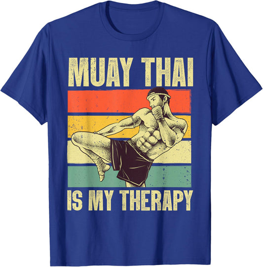 Funny Muay Thai Design Women Kids Muay Thai Boxing T-Shirt - T-Shirt | Royal