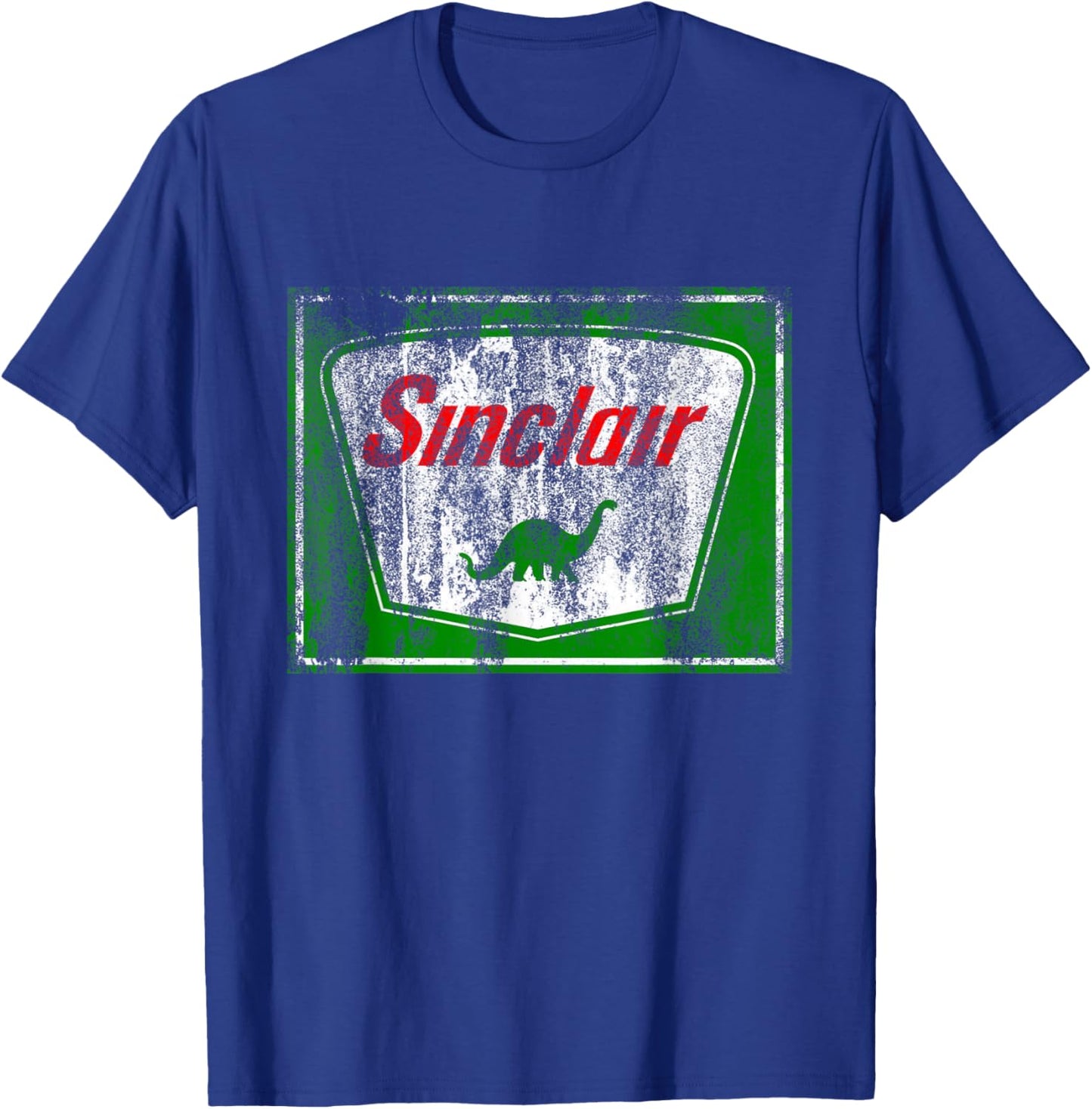 Dinosaur Gas Station Vintage Retro and Kids T-Shirt - T-Shirt | Royal