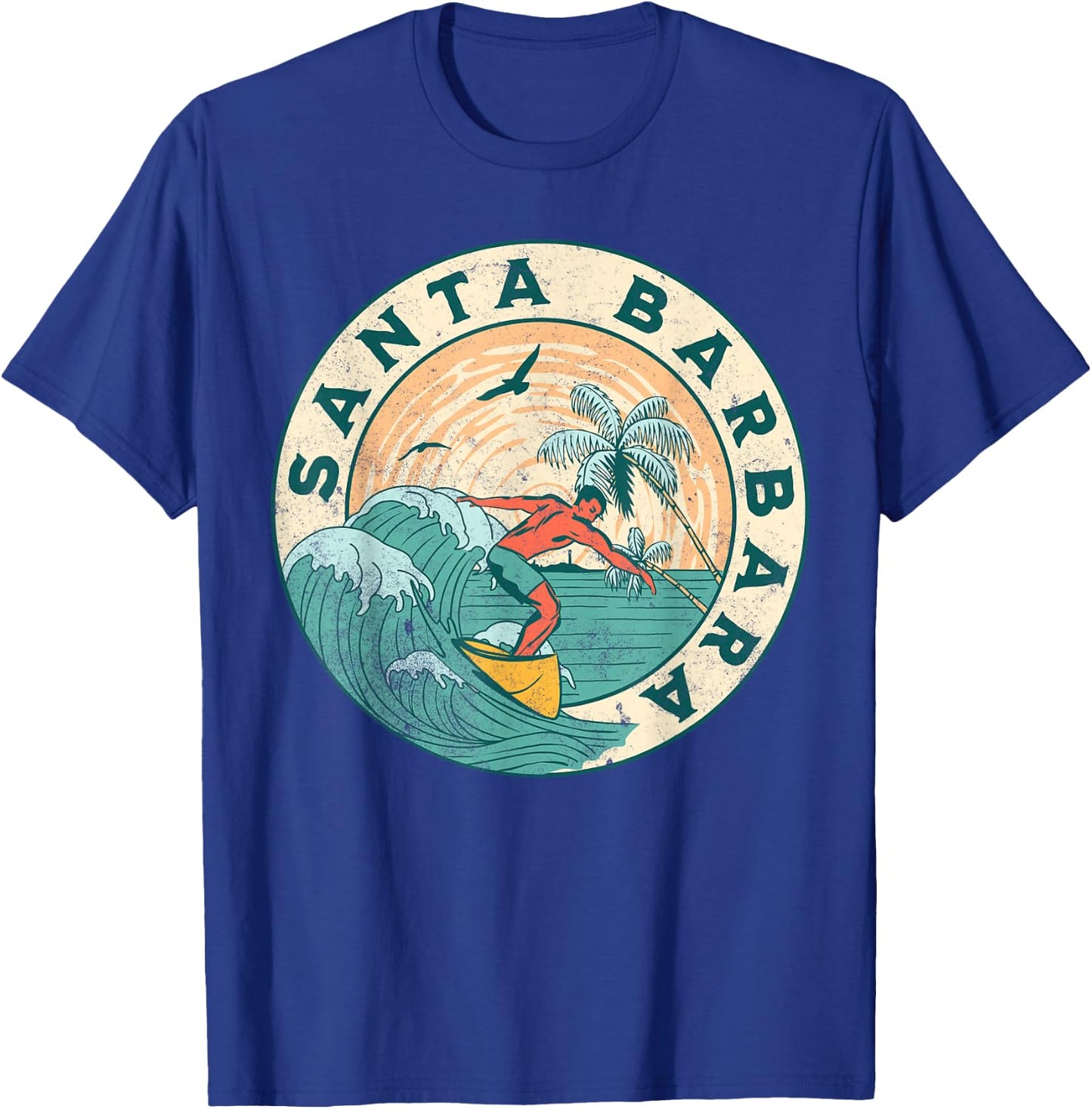 Santa Barbara California T-Shirt - T-Shirt | Royal