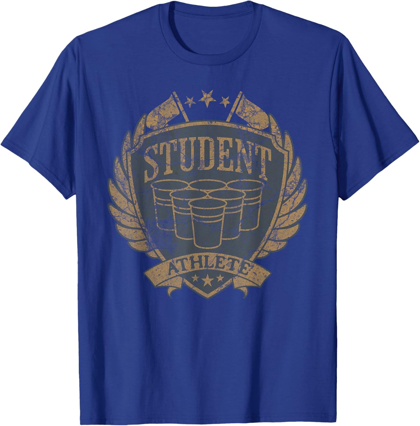 Beer Pong Student Athlete Sarcastic College Humor T-Shirt - T-Shirt | Royal