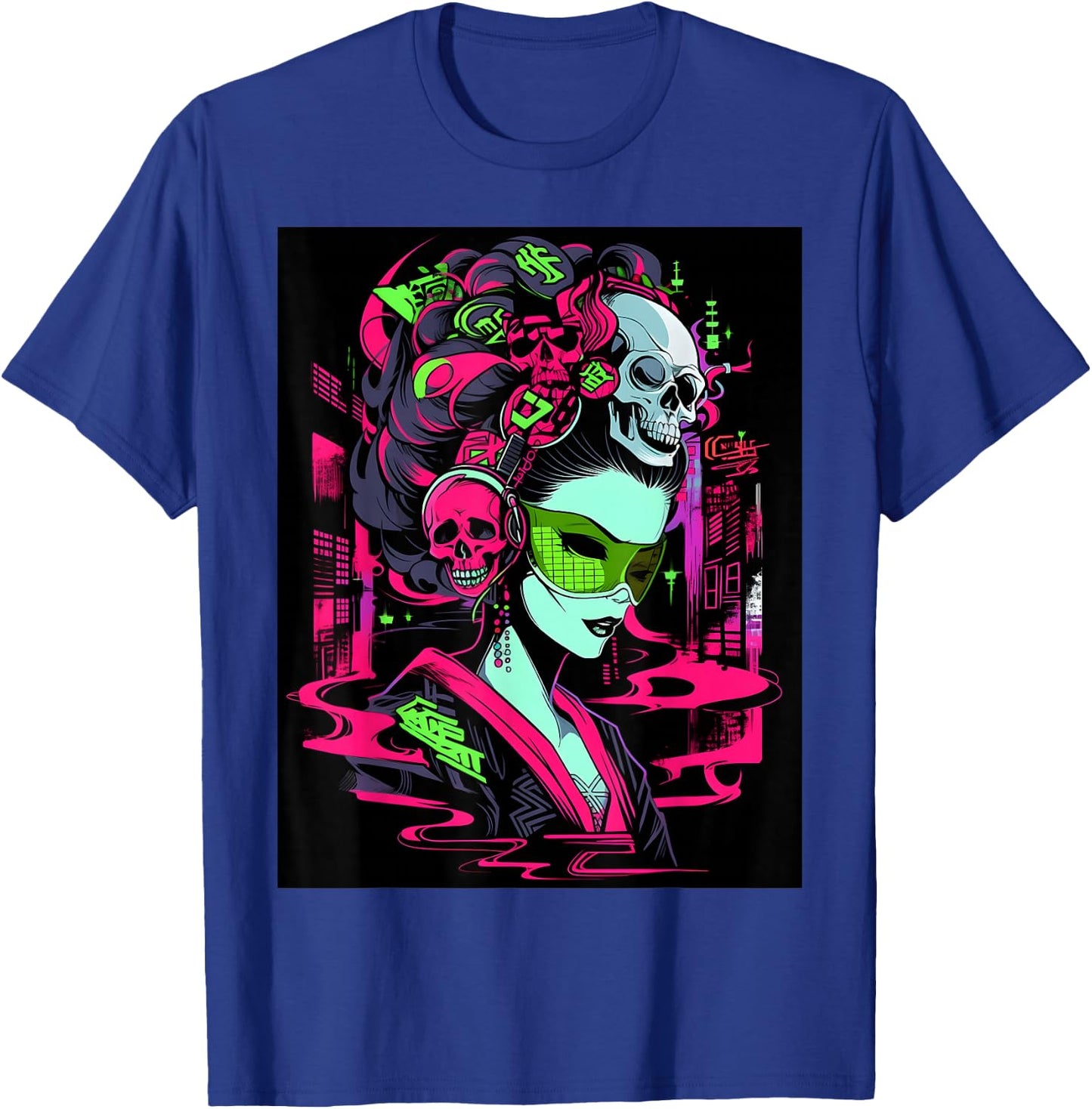 Fashion-Forward Trendy Graphic: Design Showcases a Skull T-Shirt - T-Shirt | Royal