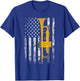 Trumpet American USA Flag Music Player Trumpet Player Jazz T-Shirt - T-Shirt | Royal