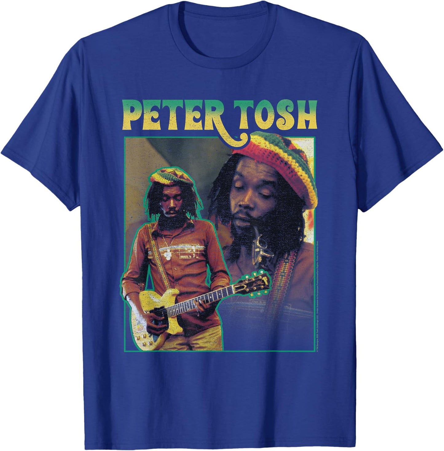 Peter Tosh Double Portrait T-Shirt - T-Shirt | Royal