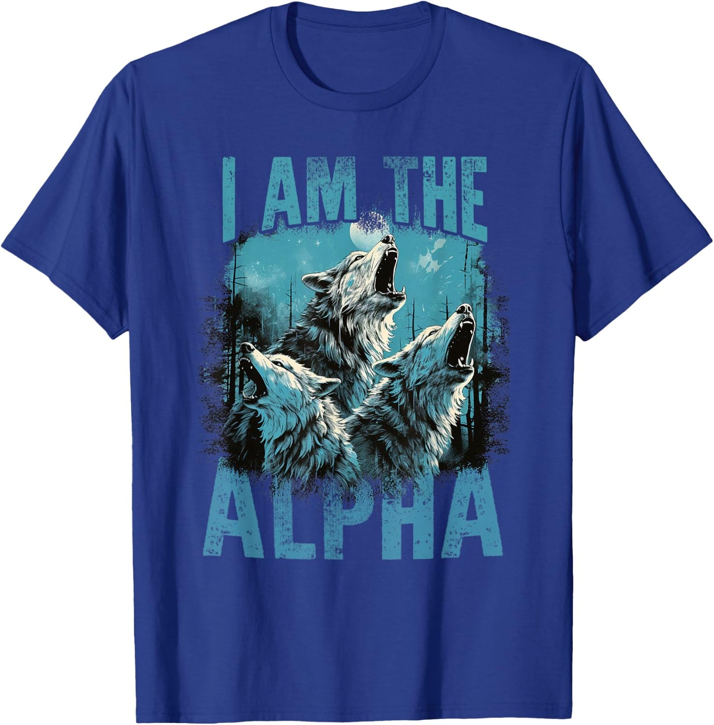 Men's I Am The Alpha T-Shirt - T-Shirt | Royal