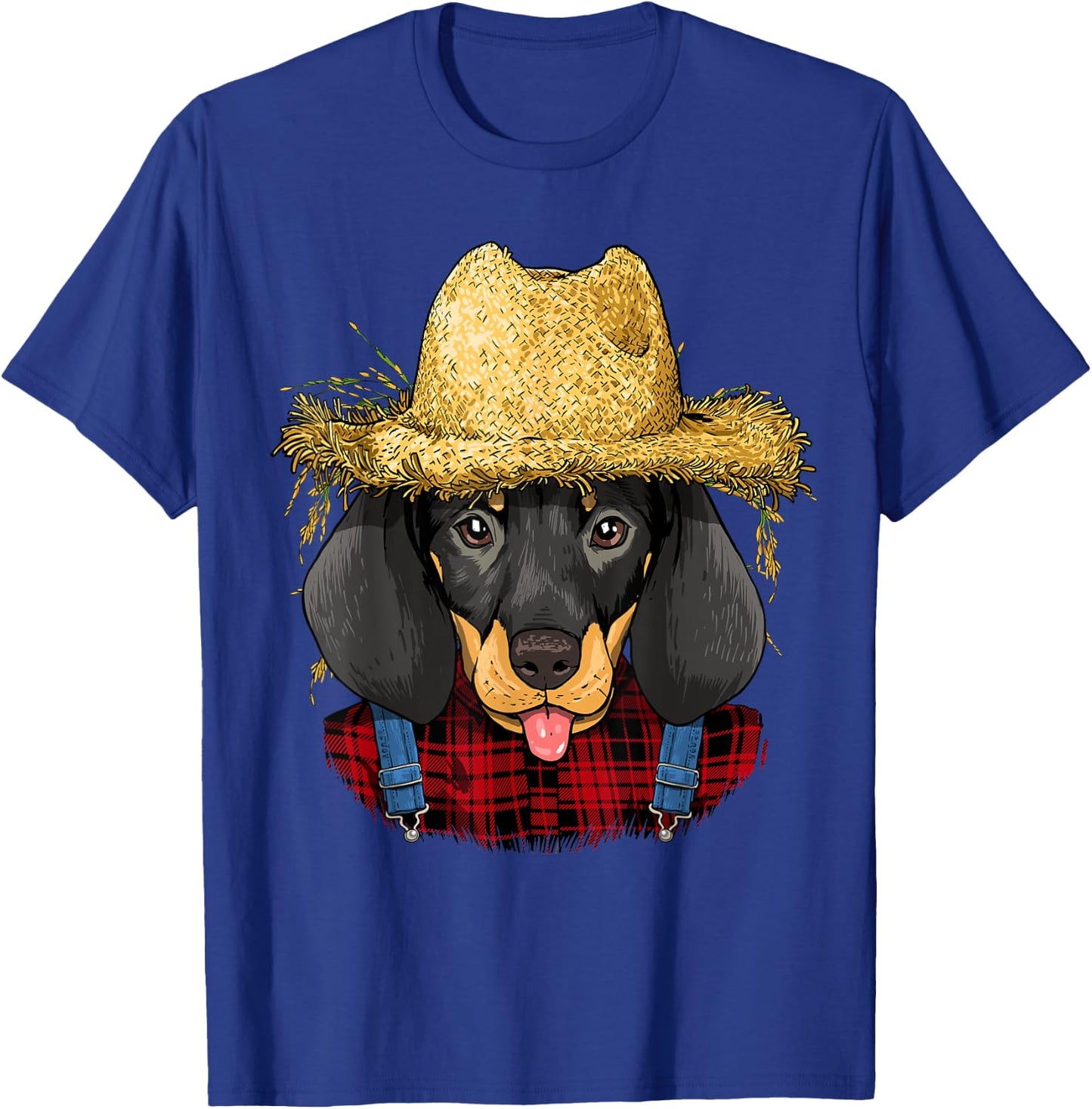 Dachshund Farmer Wiener Sausage Dog Lover Women Kids T-Shirt - T-Shirt | Royal