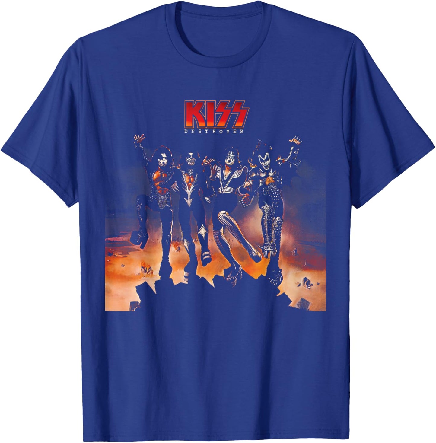 KISS - 1976 Destroyer T-Shirt - T-Shirt | Royal
