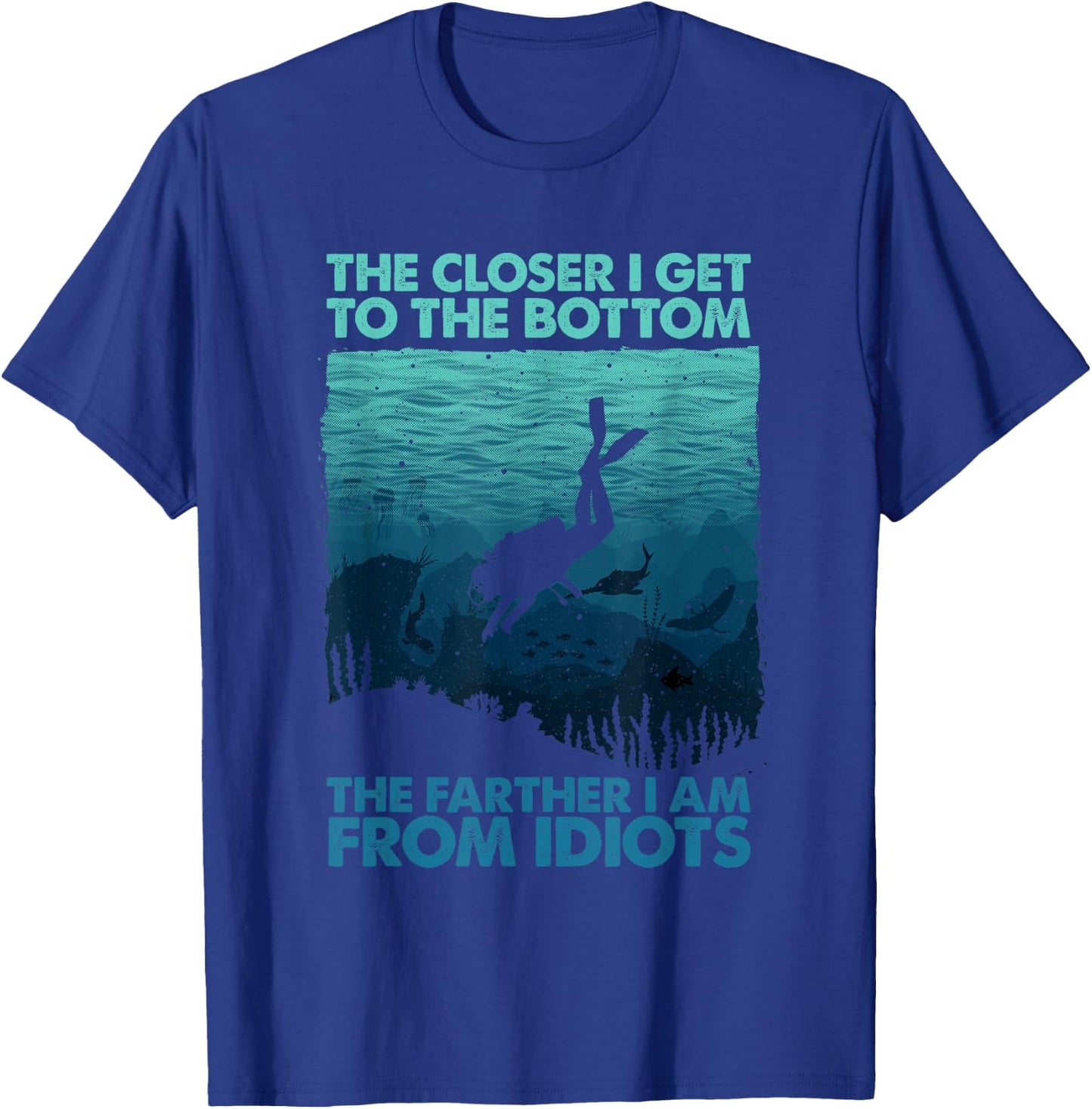 Funny Scuba Diving Themed Art Women Scuba Diving T-Shirt - T-Shirt | Royal