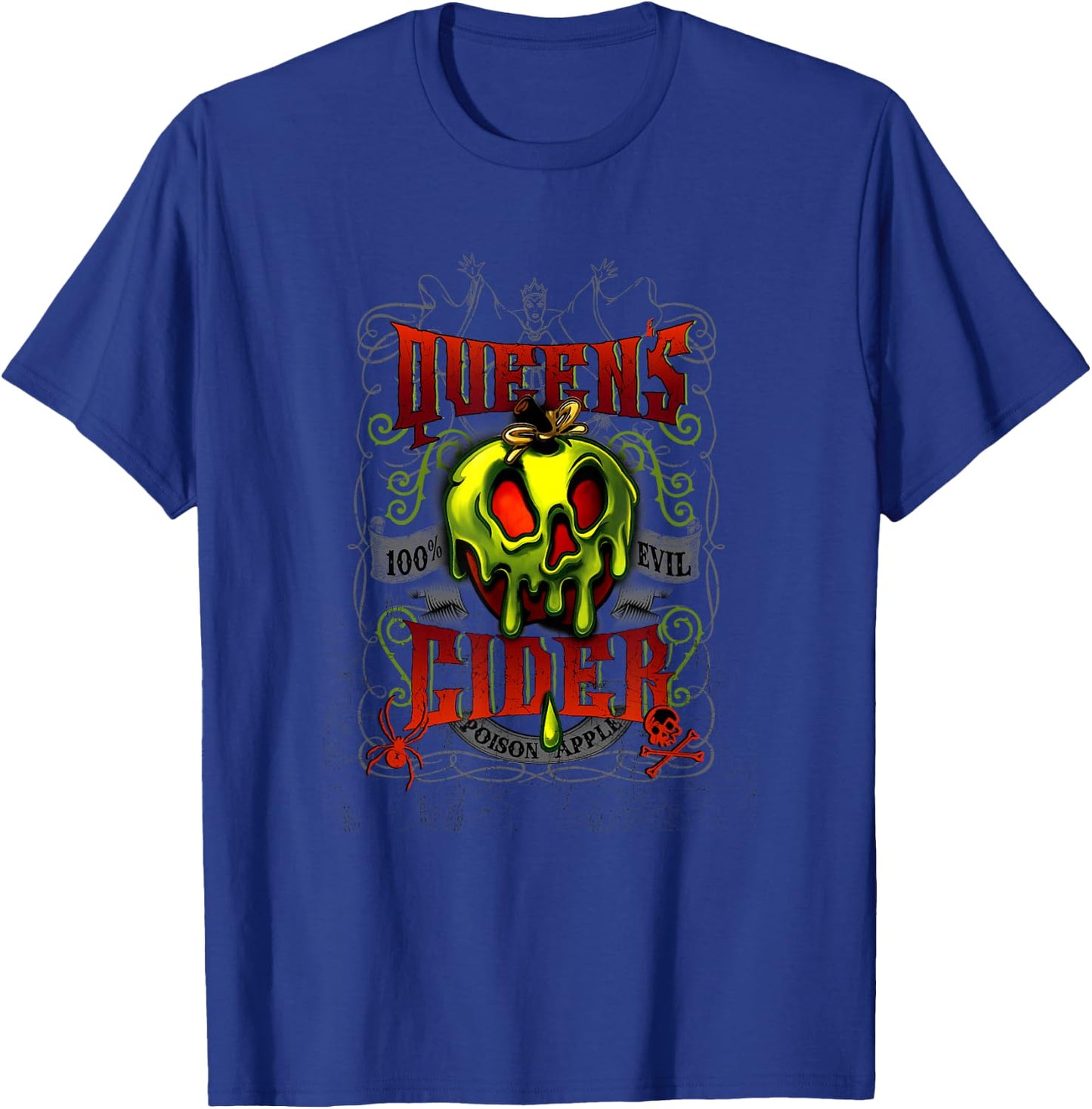Disney Snow White Queen's Cider Poison Apple 100% Evil Logo T-Shirt - T-Shirt | Royal
