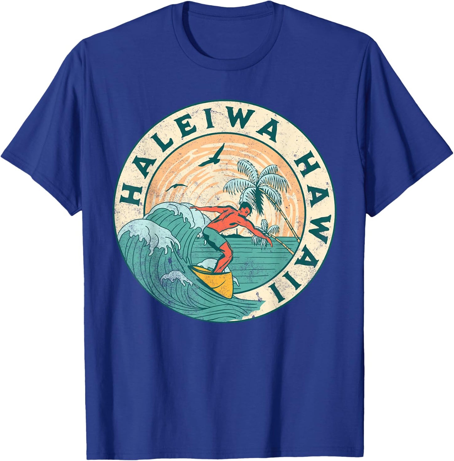 Haleiwa Hawaii T-Shirt - T-Shirt | Royal