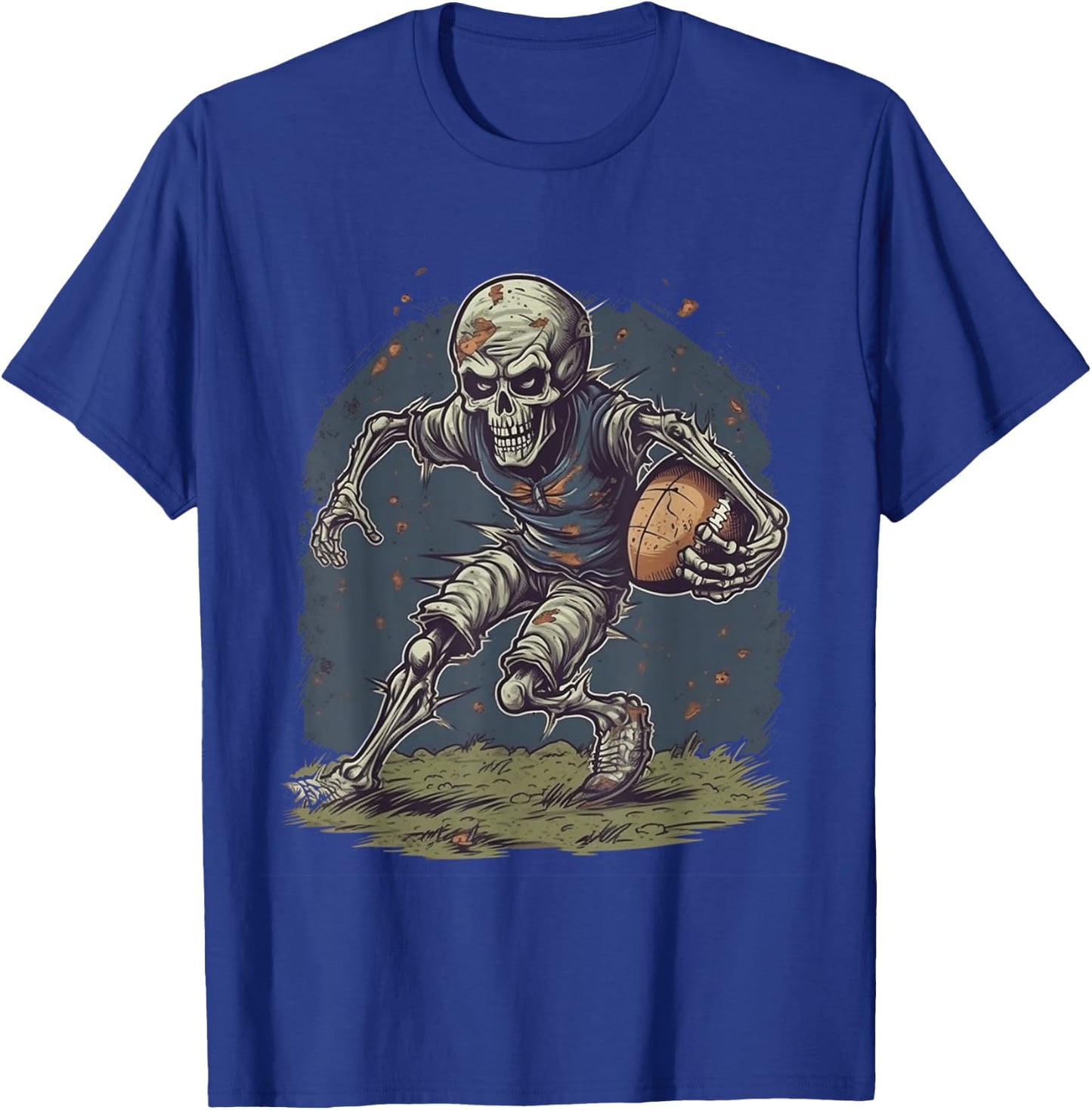 Zombie Football Player Halloween Costume Sport Men Boys T-Shirt - T-Shirt | Royal