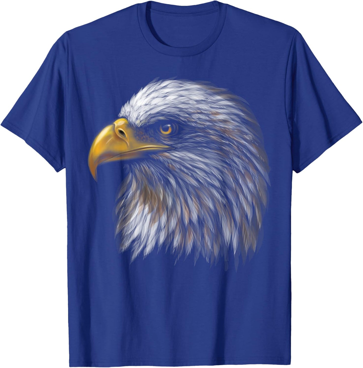 Cute Bald Eagle Head Black Art for Lovers Eagles Birds T-Shirt - T-Shirt | Royal