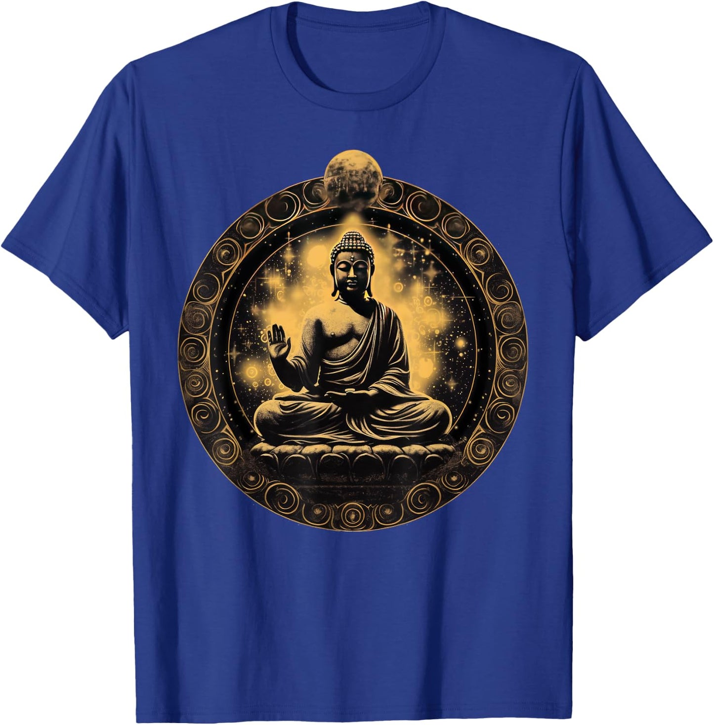 Buddha Buddhism Zen Spiritual Yoga Meditation Serenity T-Shirt - T-Shirt | Royal