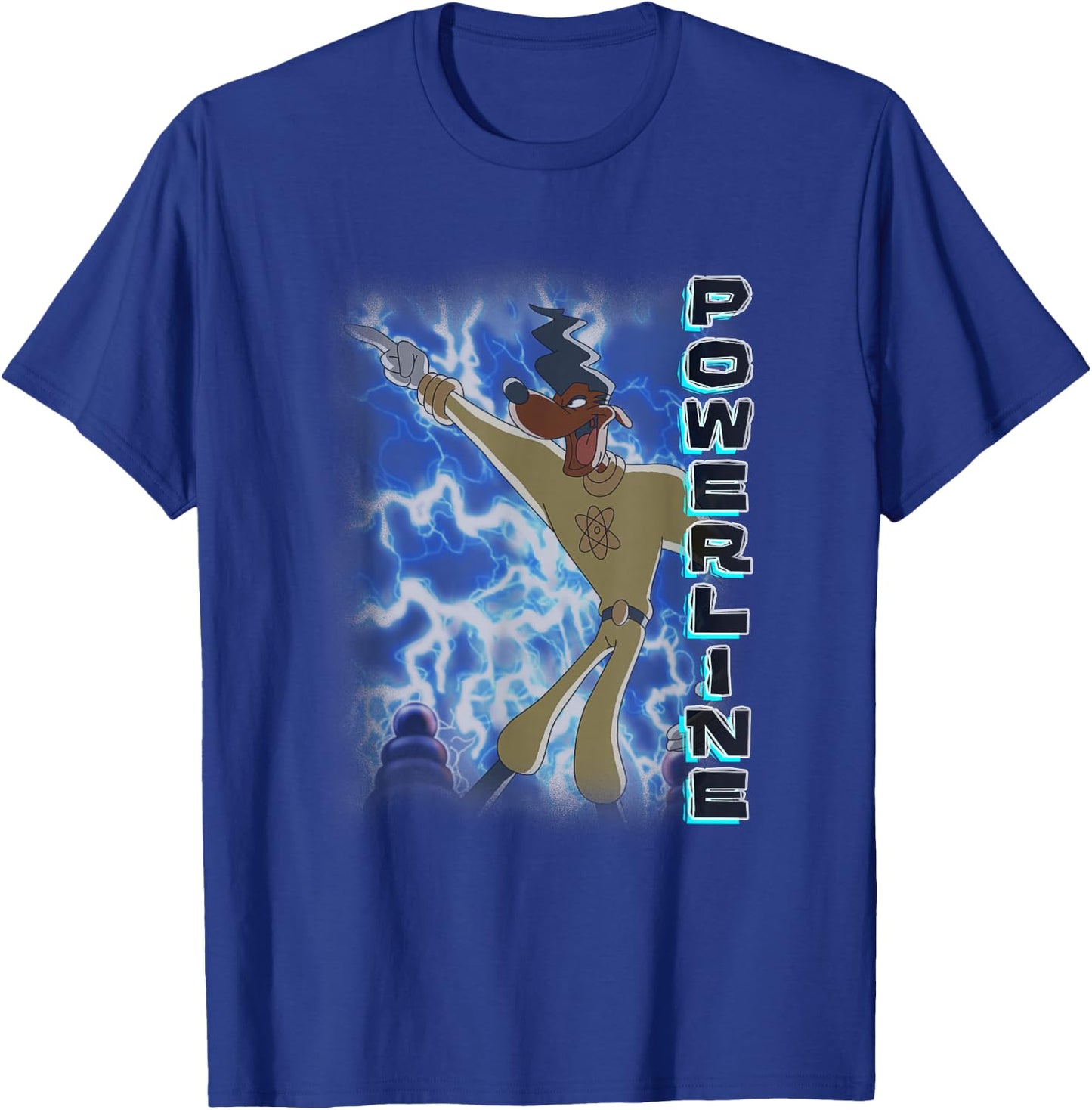 Disney A Goofy Movie Powerline Electrifying Dance Poster T-Shirt - T-Shirt | Royal