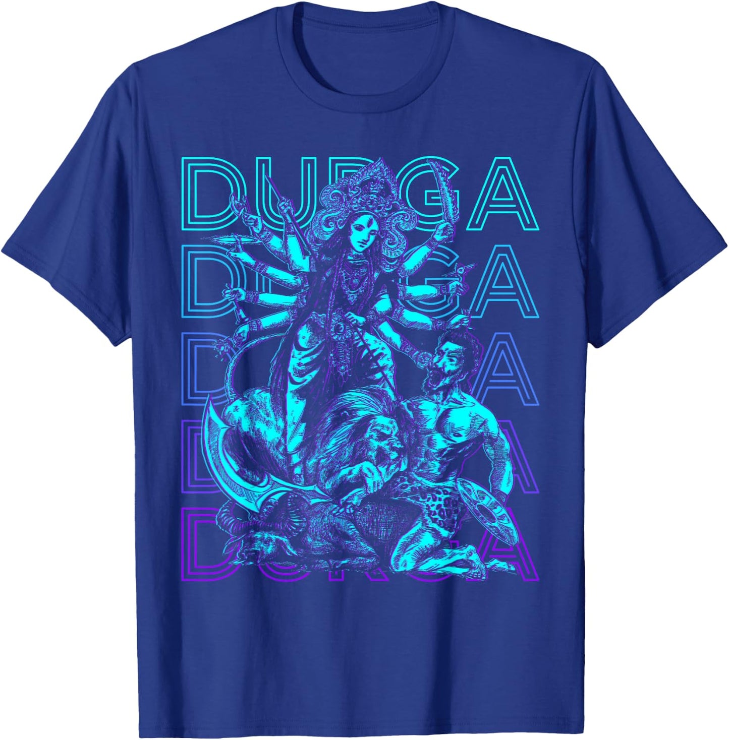 Durga Hindu Goddess Ancient Hindu Mythology T-Shirt - T-Shirt | Royal