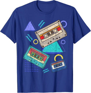 Retro 80s Music Cassette 1980 Theme Party Eighties T-Shirt - T-Shirt | Royal