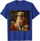 Christmas Golden Retriever - Golden Retriever Christmas T-Shirt - T-Shirt | Royal