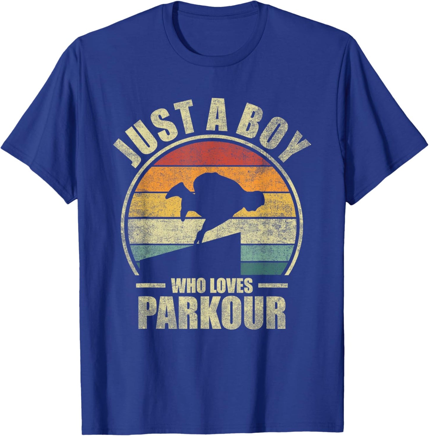 Just A Boy Who Loves Parkour. Free Running Parkour T-Shirt - T-Shirt | Royal
