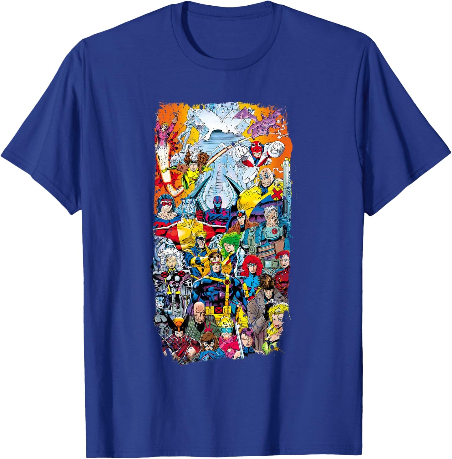 Marvel X-Men Forever Alpha #1 Comic Book Cover Distressed T-Shirt - T-Shirt | Royal