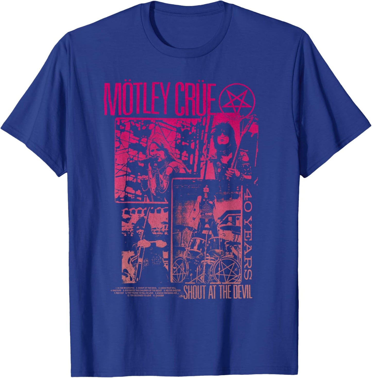 Mötley Crüe – Live Photo T-Shirt - T-Shirt | Royal