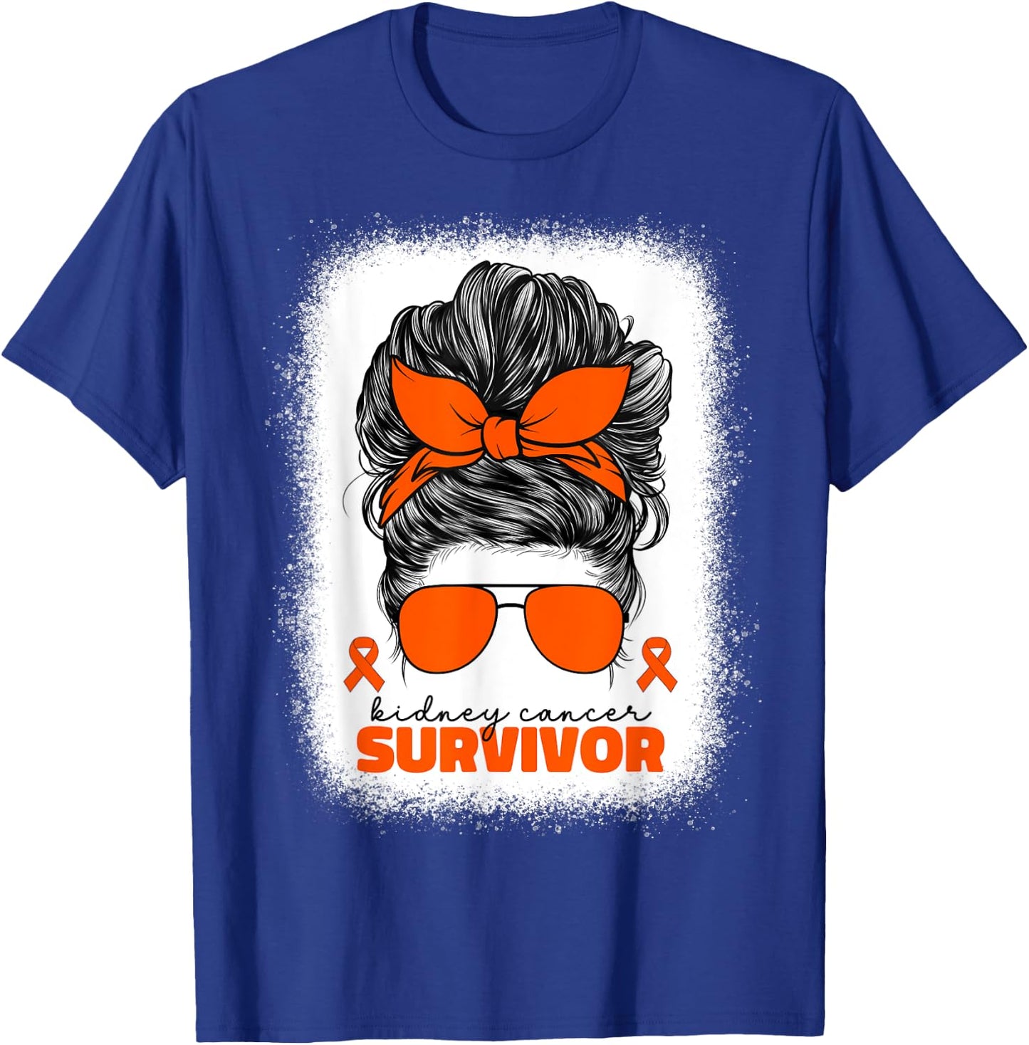 Kidney Cancer Survivor Orange Ribbon Kidney Cancer T-Shirt - T-Shirt | Royal
