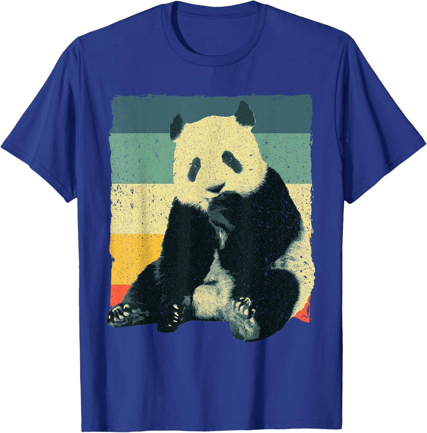 Funny Panda Design Women Kids Retro Panda Bear Lover T-Shirt - T-Shirt | Royal