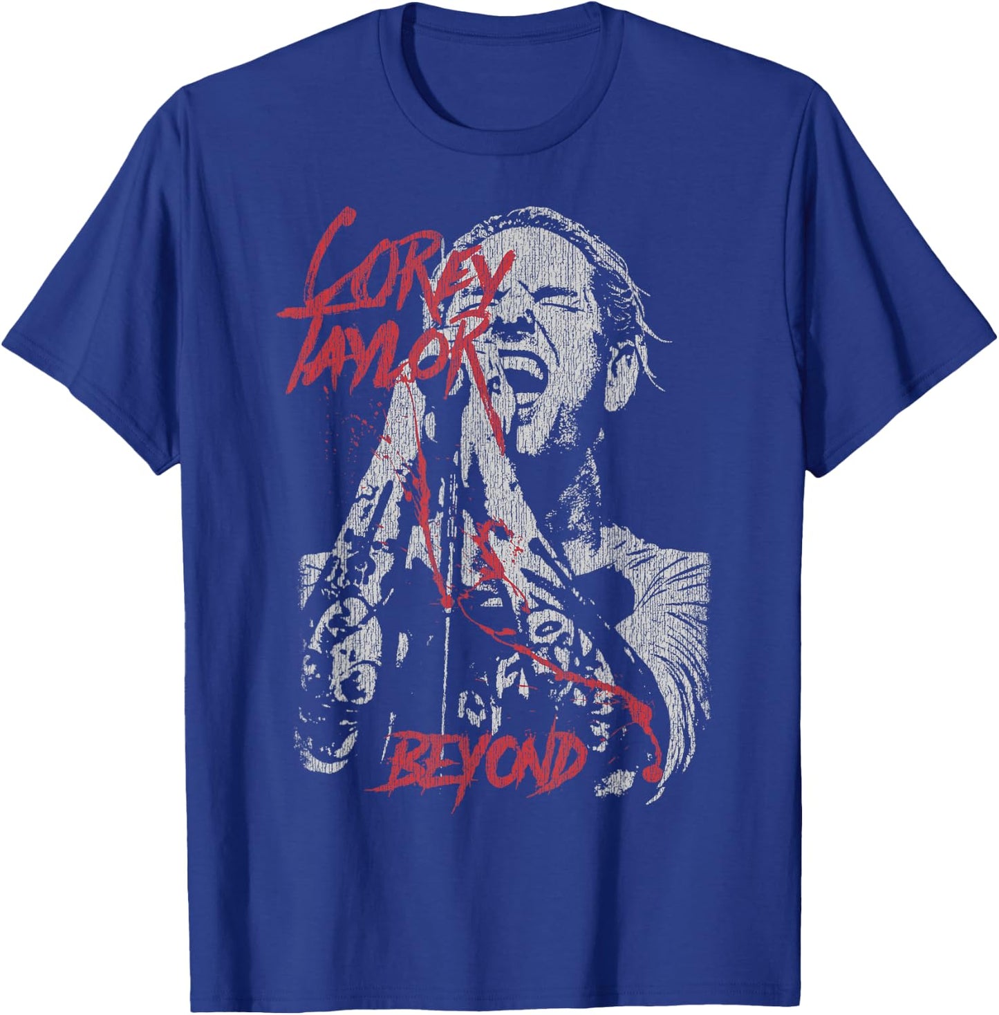 Control Industry - Corey Taylor Black Graphic - Small - Short Sleeve - - Modern - Music - Novelty - Women's - Lightweight - Non-Stretchable - Cotton 65%, Polyester 35% T-Shirt - T-Shirt | Royal