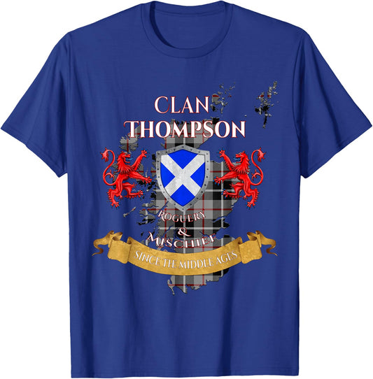 Thompson Scottish Family Clan Middle Ages Mischief T-Shirt - T-Shirt | Royal