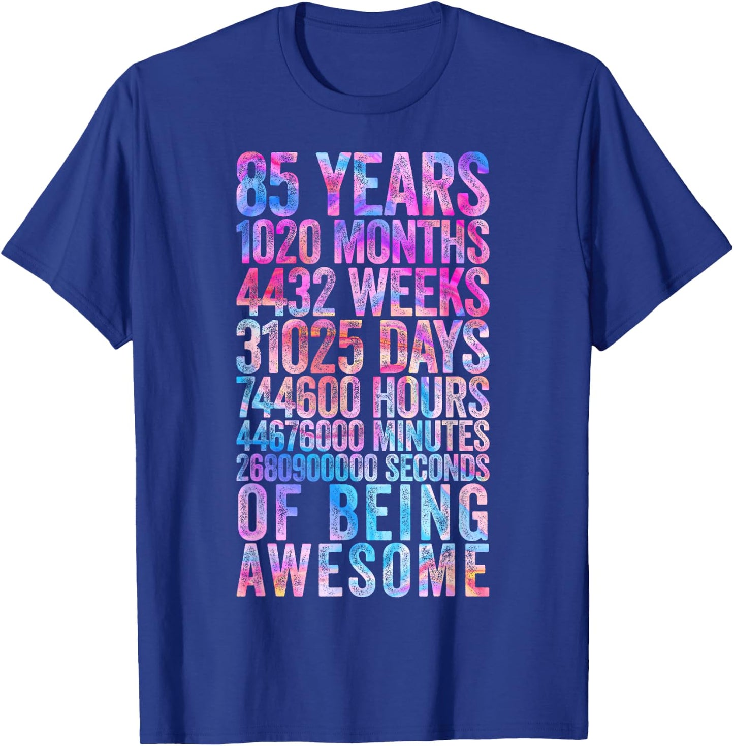 Funny 85th Birthday Shirt Old Meter Funny 85 Year Old Gifts T-Shirt - T-Shirt | Royal