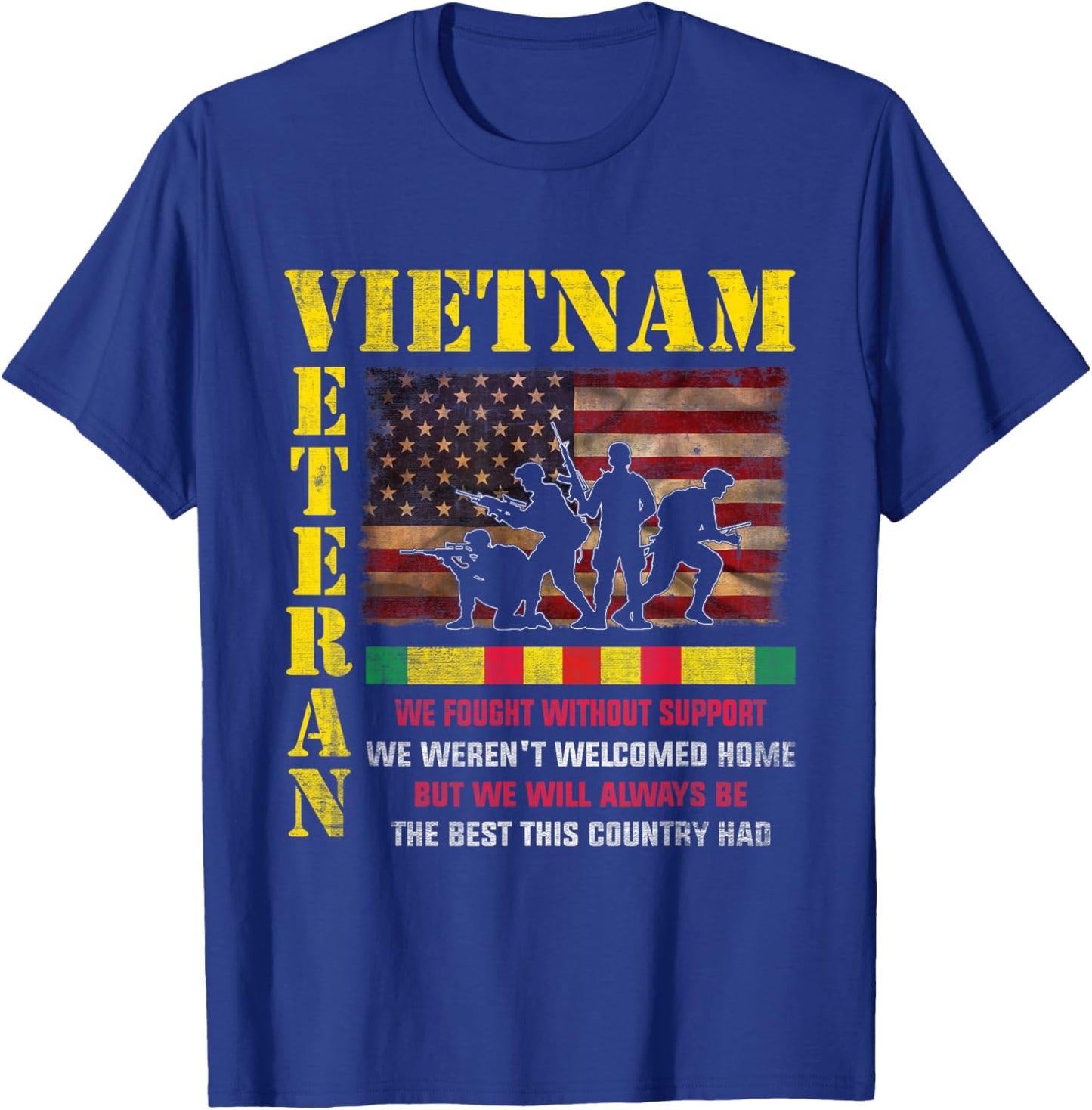 Vietnam Veteran - The Best America Had Military Family T-Shirt - T-Shirt | Royal