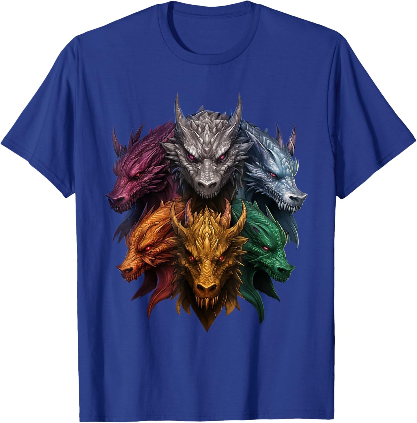 Dragon Lovers Dragon Types Women Men Girls Boys Dragons T-Shirt - T-Shirt | Royal