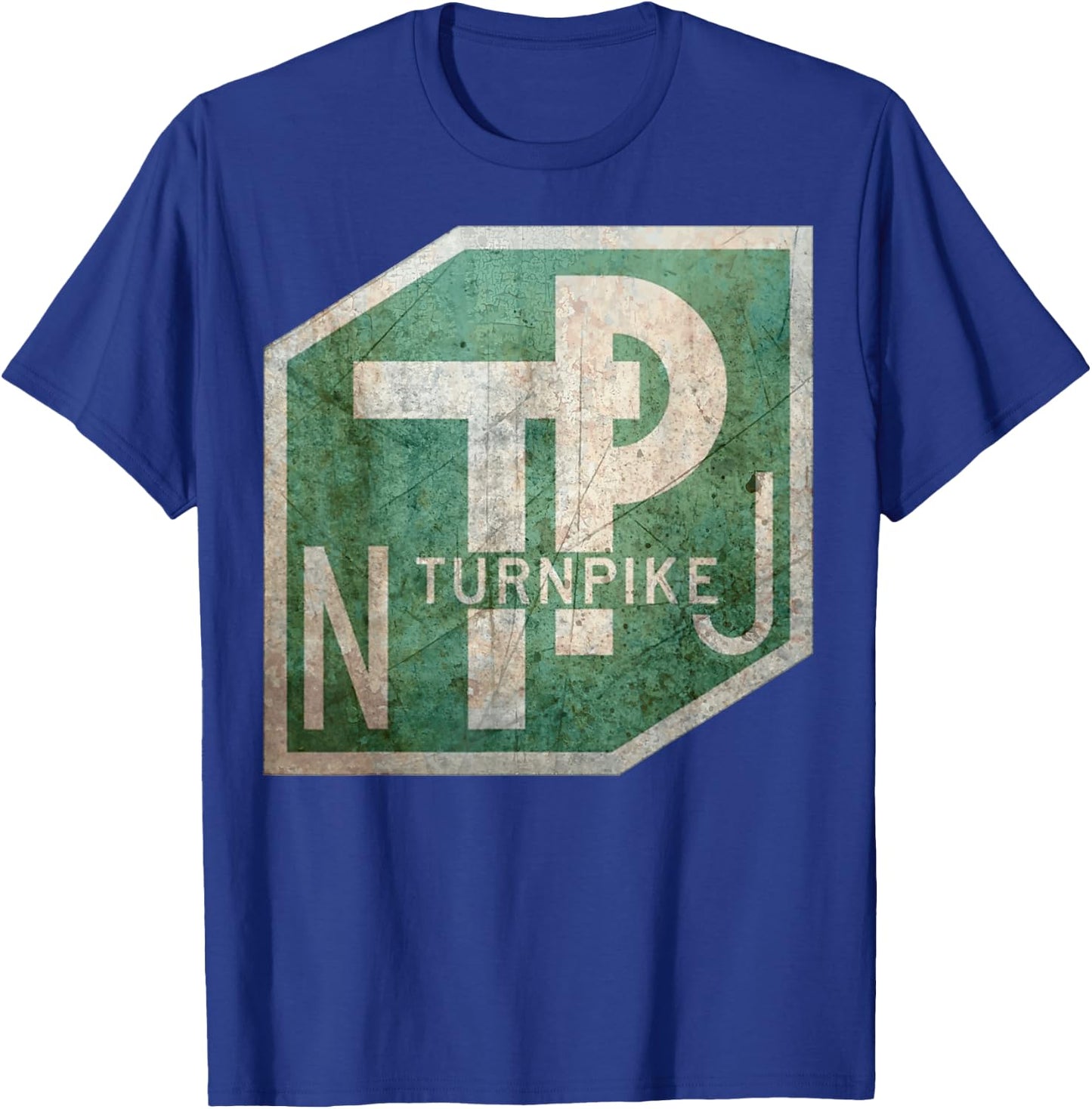 NJ Turnpike NJ Locals Visitors New Jersey Garden State T-Shirt - T-Shirt | Royal