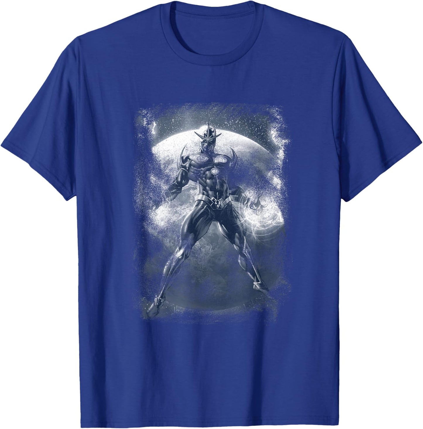 Marvel Comics Retro Classic Nova In Space Distressed Shot T-Shirt - T-Shirt | Royal