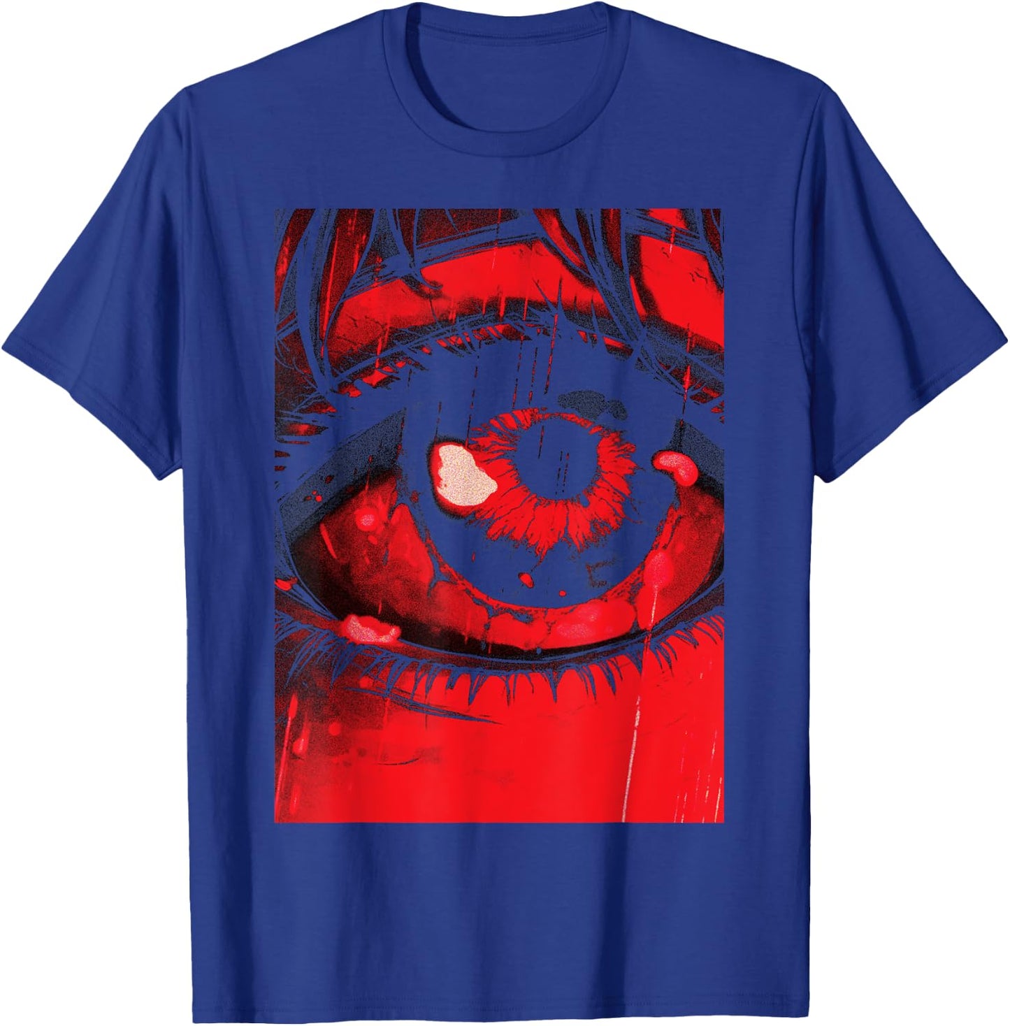 Dark Grunge Eyeball Horror Goth Occult Aesthetic Girl Eye T-Shirt - T-Shirt | Royal