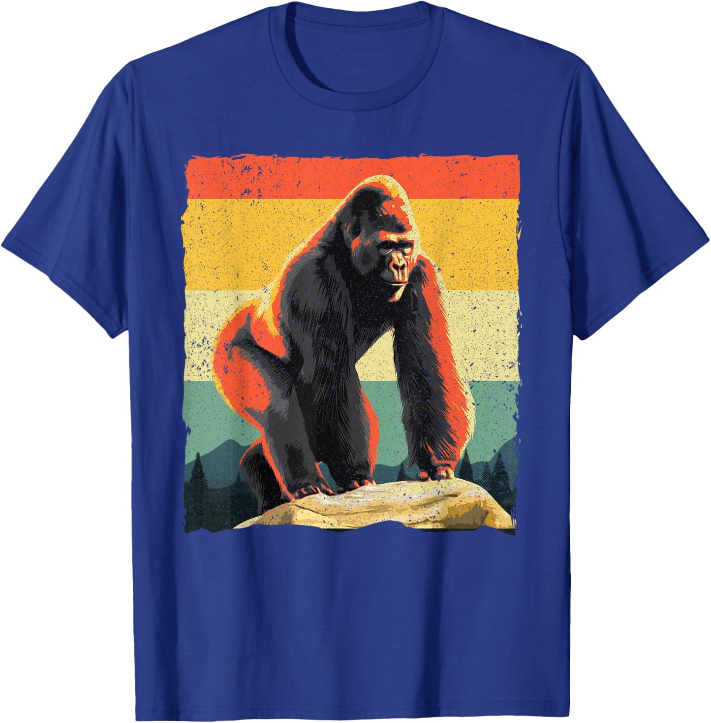 Cool Gorilla Design Women Primate Gorilla Animal T-Shirt - T-Shirt | Royal